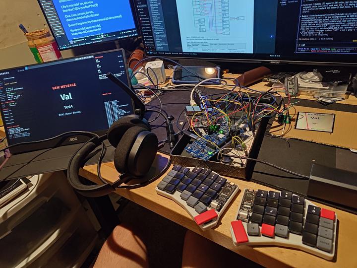 My workbench phone getting SMS messages